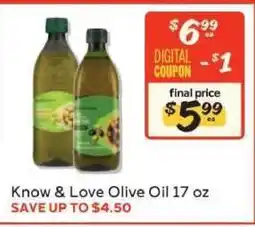 Winn Dixie Know & Love Olive Oil offer