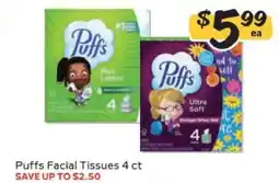 Winn Dixie Puffs Facial Tissues offer