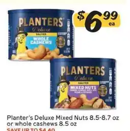 Winn Dixie Planter's Deluxe Mixed Nuts or Whole Cashews offer