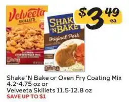 Winn Dixie Shake 'N Bake or Oven Fry Coating Mix or Velveeta Skillets offer