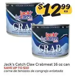 Winn Dixie Jack's Catch Claw Crabmeat 16 oz can offer