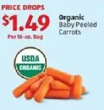 Aldi Organic Baby Peeled Carrots offer