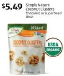 Aldi Simply Nature Coconut clusters offer