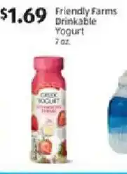 Aldi Friendly Farms Drinkable Yogurt offer