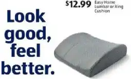 Aldi Easy Home Lumbar or Ring Cushion offer