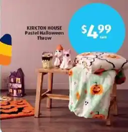 Aldi Kirkton House Pastel Halloween Throw offer