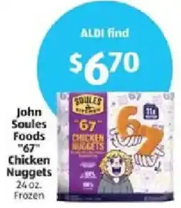 Aldi John Soules Foods 67 Chicken Nuggets offer