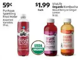 Aldi PurAqua Sparkling Frost Water offer