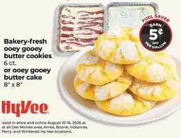Hy-Vee HyVee bakery-fresh ooey gooey butter cookies or ooey gooey butter cake offer