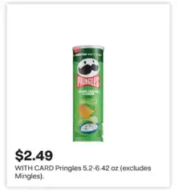 CVS Pringles 5.2-6.42 oz (excludes Mingles) offer