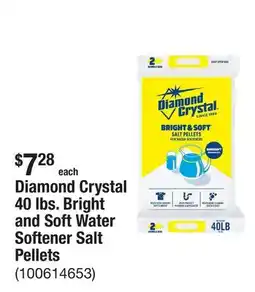 The Home Depot Diamond Crystal 40 lbs. Bright and Soft Water Softener Salt Pellets offer