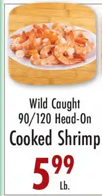 Garden Fresh Market Wild Caught 90/120 Head-On Cooked Shrimp offer