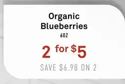 Standard Market Organic Blueberries offer