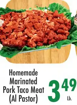 Garden Fresh Market Homemade Marinated Pork Taco Meat (Al Pastor) offer