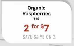 Standard Market Organic Raspberries offer