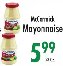 Garden Fresh Market McCormick Mayonnaise offer