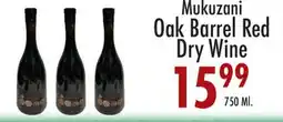 Garden Fresh Market Mukuzani Oak Barrel Red Dry Wine offer