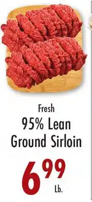 Garden Fresh Market Fresh 95% Lean Ground Sirloin offer