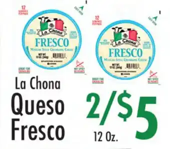 Garden Fresh Market La Chona Queso Fresco offer
