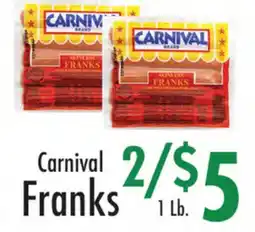 Garden Fresh Market Carnival Franks offer