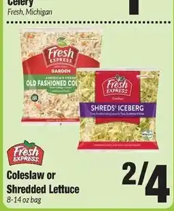 Sentry Fresh Express Coleslaw or Shredded Lettuce offer