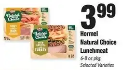 Sentry Hormel natural choice lunchmeat offer