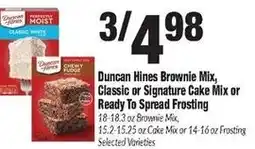 Sentry Duncan Hines Brownie Mix, Classic or Signature Cake Mix or Ready To Spread Frosting offer