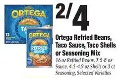 Sentry Ortega Refried Beans, Taco Sauce, Taco Shells or Seasoning Mix offer