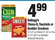 Sentry Kellogg's Cheez-it, Toasted or Keebler Crackers offer