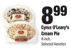Sentry Cyrus O'Leary's Cream Pie offer