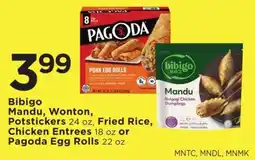 Cub Foods Bibigo Mandu, Wonton, Potstickers, Fried Rice, Chicken Entrees or Pagoda Egg Rolls offer