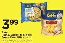 Cub Foods Rana Pasta, Sauce or Single Serve Meal Kits offer