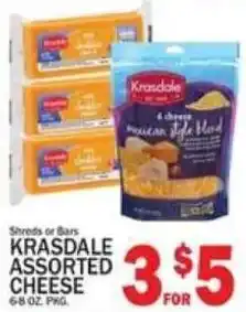 C Town Krasdale assorted cheese offer