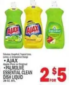 C Town Ajax and Palmolive essential clean dish liquid offer