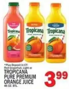 C Town Tropicana pure premium orange juice offer