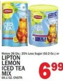 C Town Lipton lemon iced tea mix offer