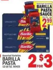 C Town Assorted Varieties Barilla Pasta offer