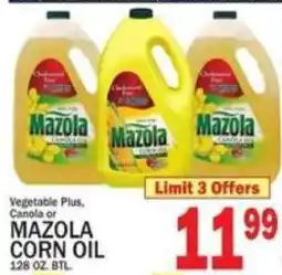 C Town Vegetable Plus, Canola or Mazola Corn Oil offer