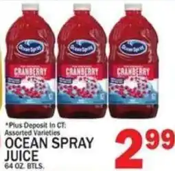 C Town Ocean Spray juice offer