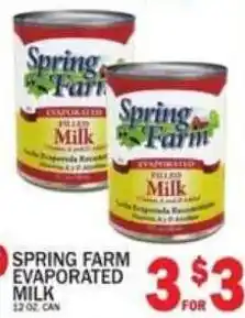 C Town Spring Farm evaporated milk offer