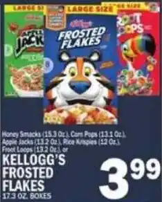 C Town Kellogg's Frosted Flakes offer