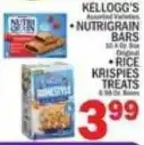 C Town Kellogg's NutriGrain Bars and Rice Krispies Treats offer