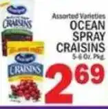 C Town Ocean Spray Craisins offer