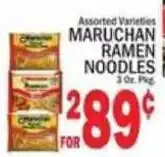 C Town Maruchan ramen noodles offer