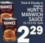 C Town Hunt's manwich sauce offer
