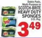 C Town Scotch-Brite heavy duty sponges offer