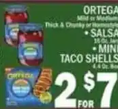 C Town Ortega, Salsa and Mini Taco Shells offer