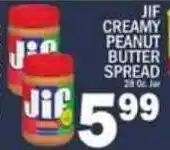 C Town JiF Creamy Peanut Butter Spread offer