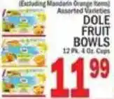 C Town Dole Fruit Bowls offer