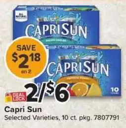 Giant Food Capri Sun offer